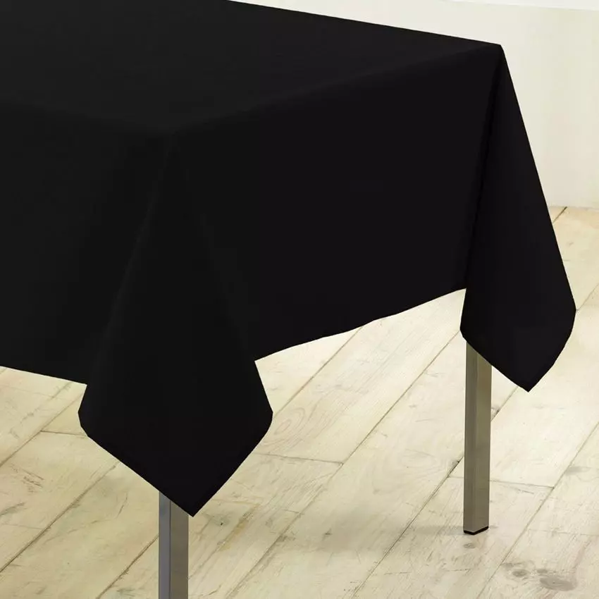 Mantel rectangular anti mancha (L250 cm) Gama Esencial Negro 1