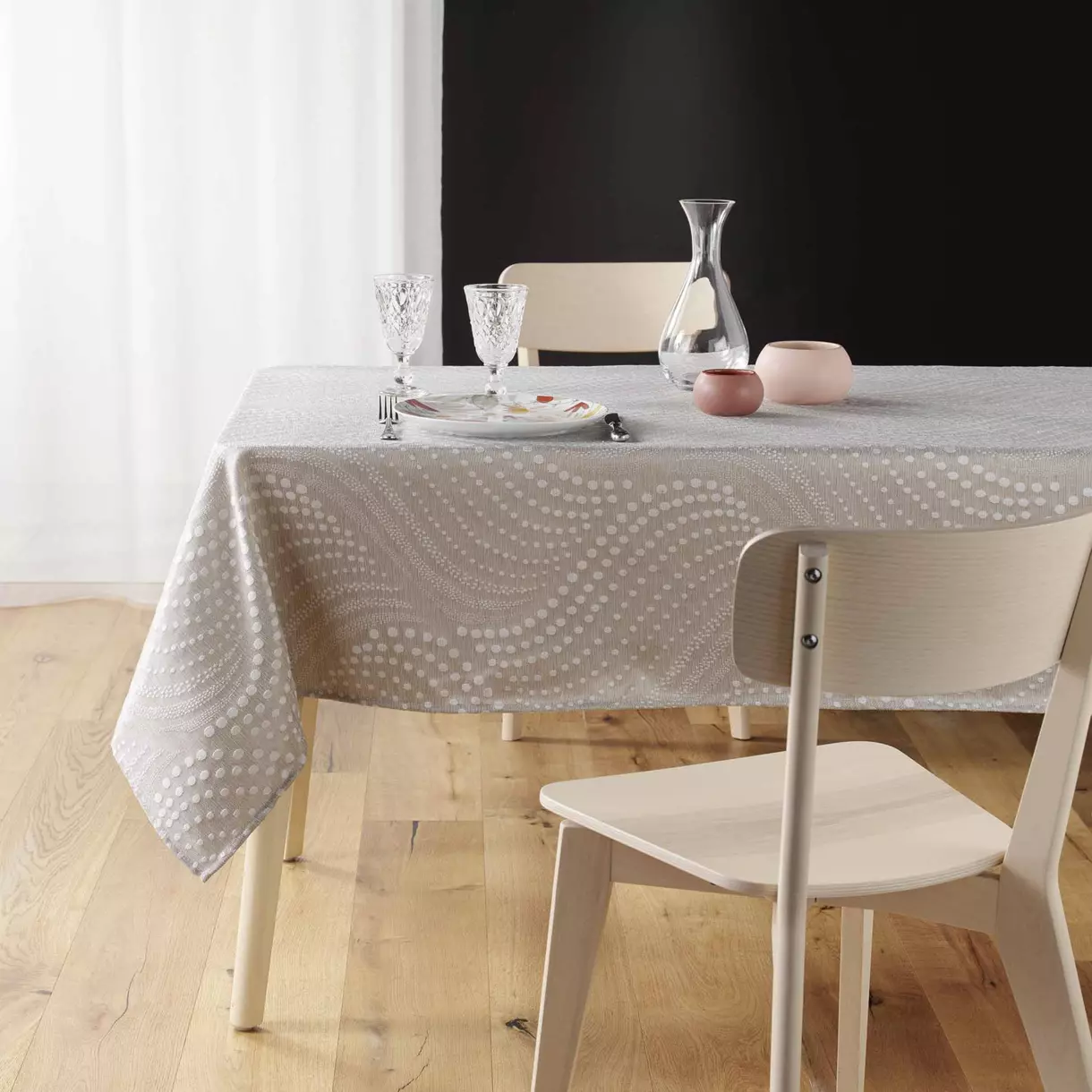 Mantel rectangular anti manchas (240 cm) Billy Blanco 1