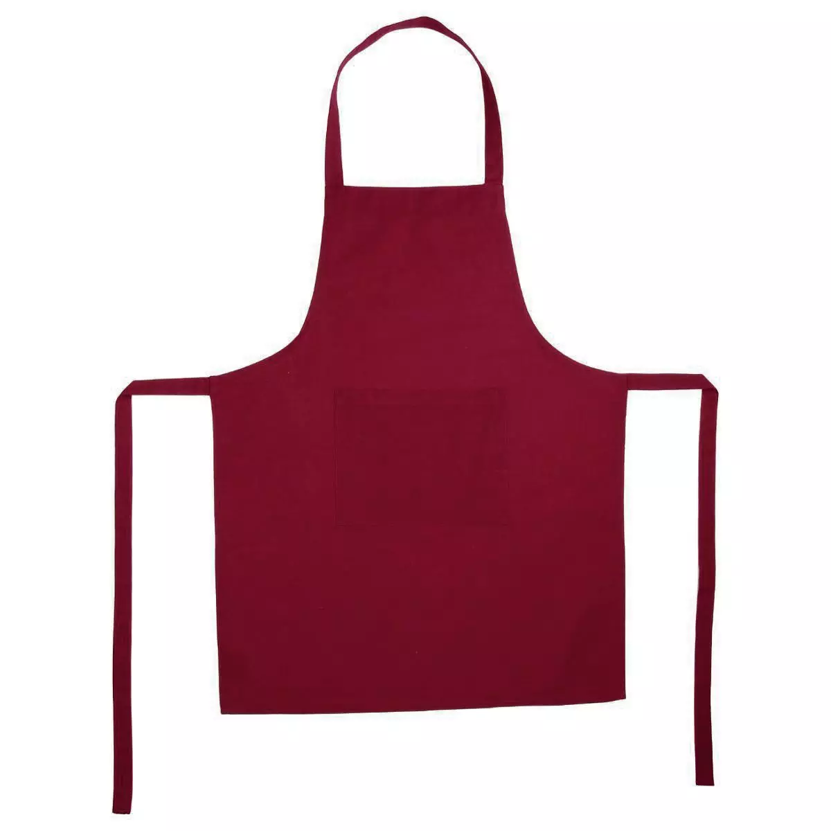 Tablier avec poche Uni Rouge 1