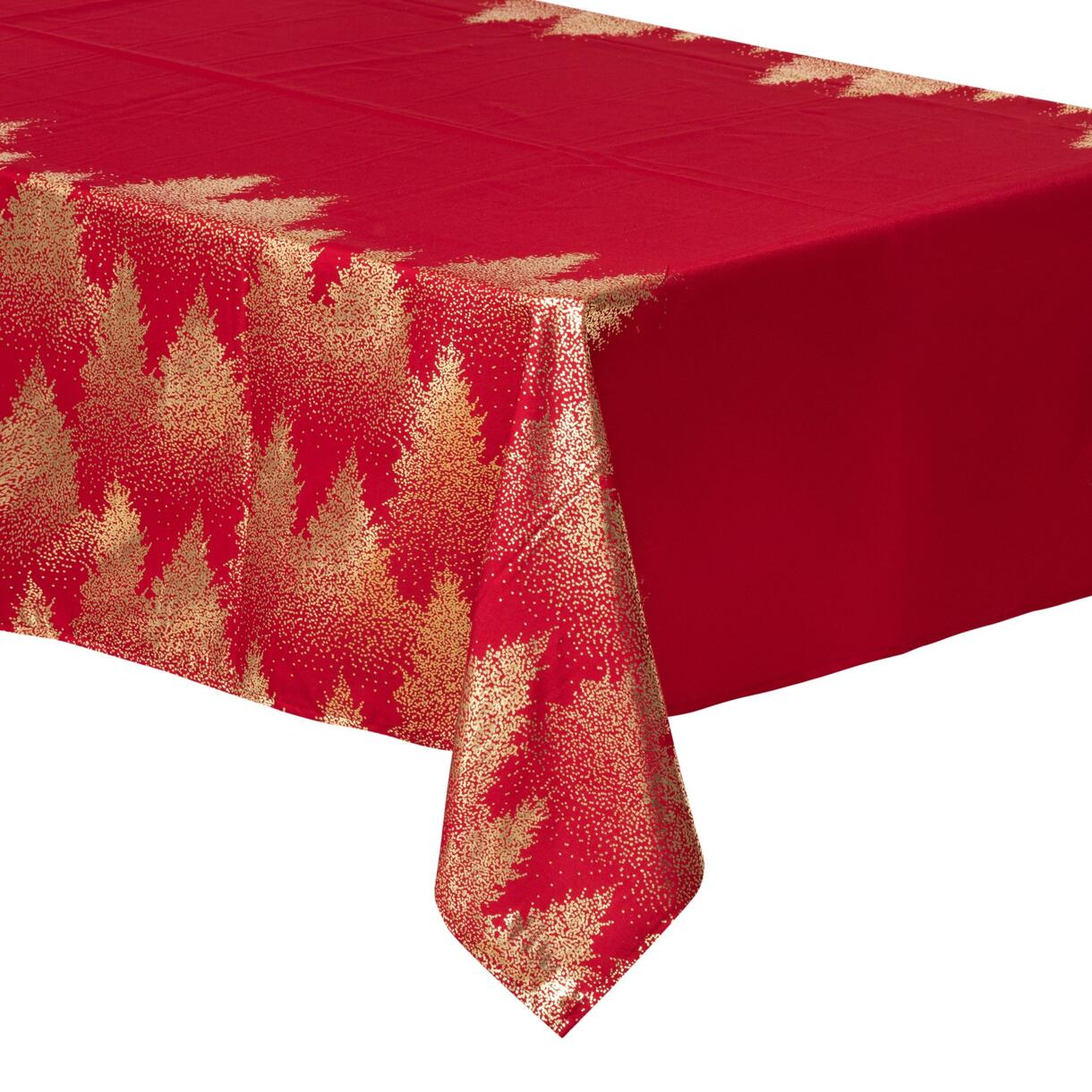 Mantel rectangular  (L360 cm) Arbol Rojo 1