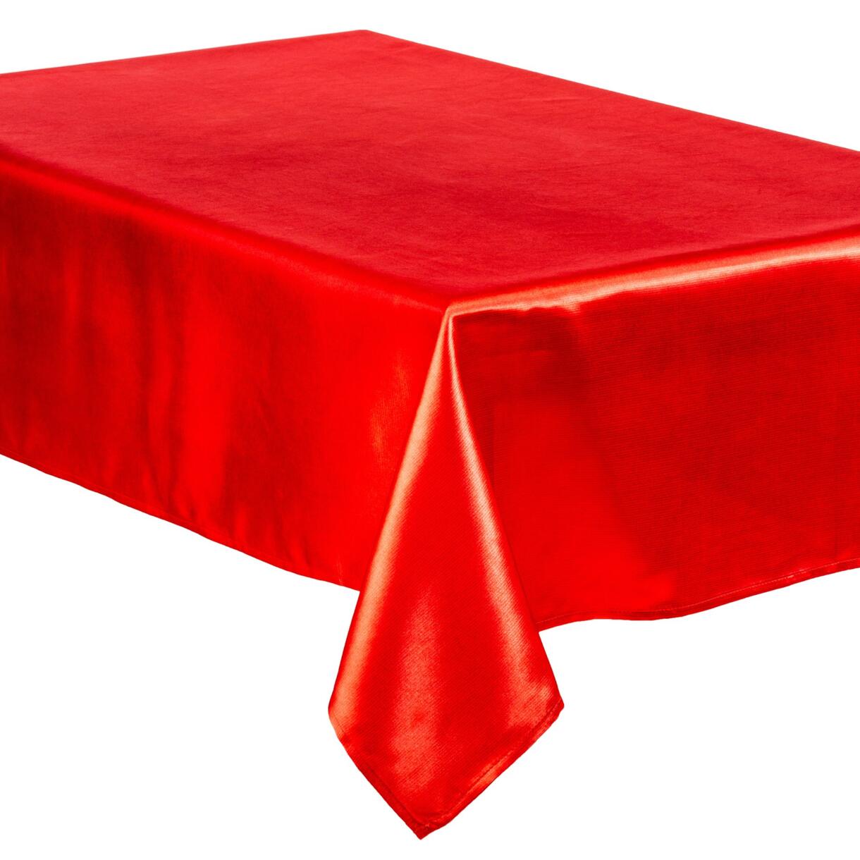 Mantel rectangular (L 240 cm) Satén Rojo 1