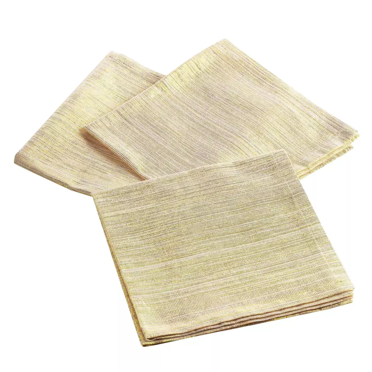 Lot de 3 serviettes coton Elegancia Or 1