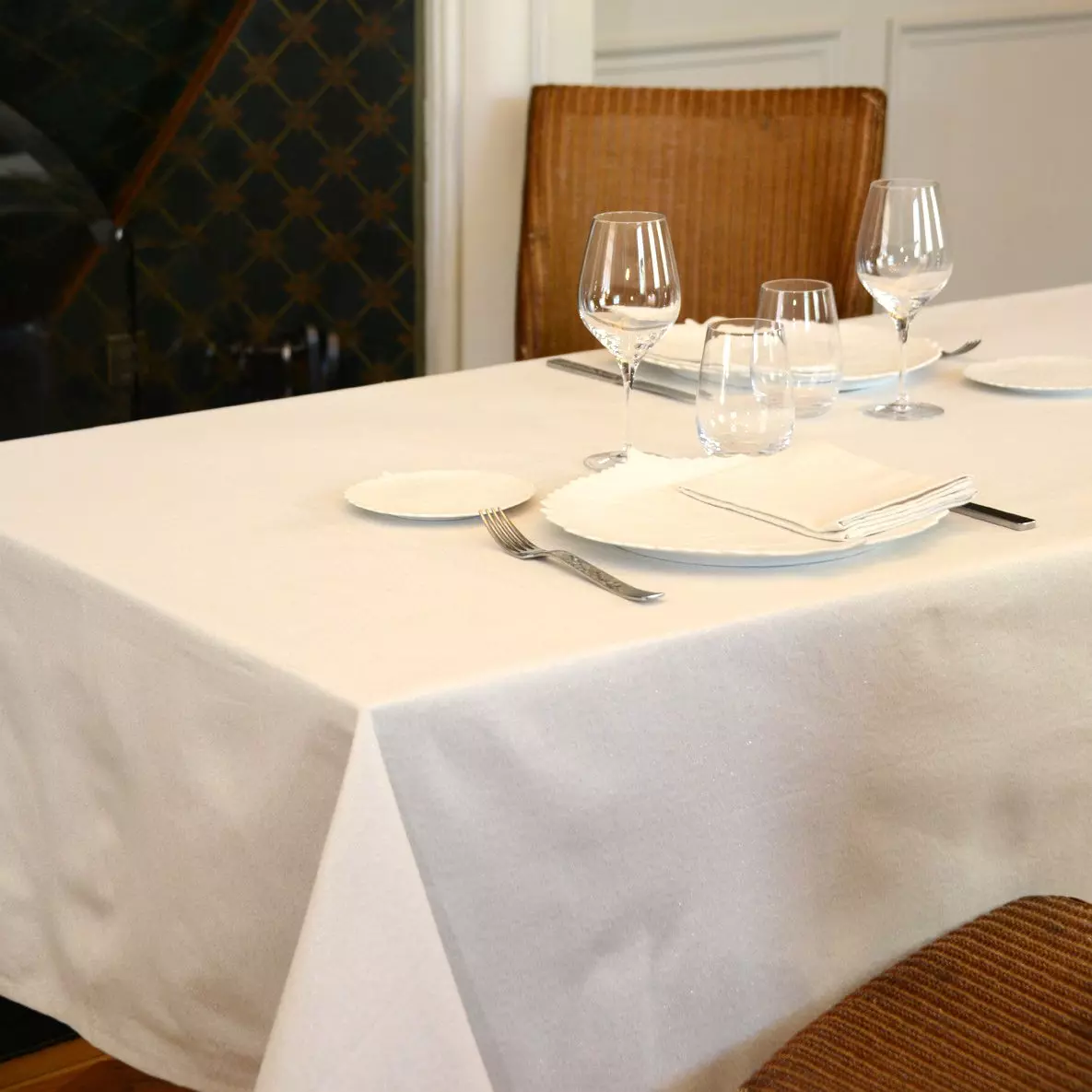Mantel rectangular (L240 cm) Etincelle Crudo 1