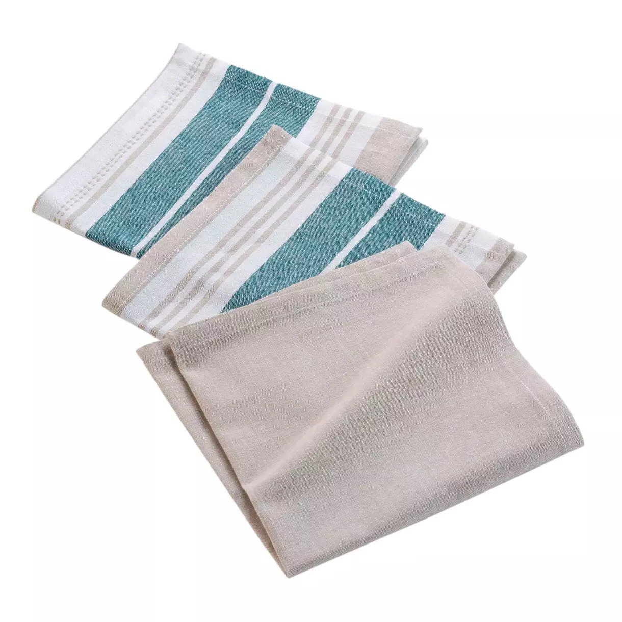 Juego de 3 servilletas de tela (40 cm) Naturaline Azules 1