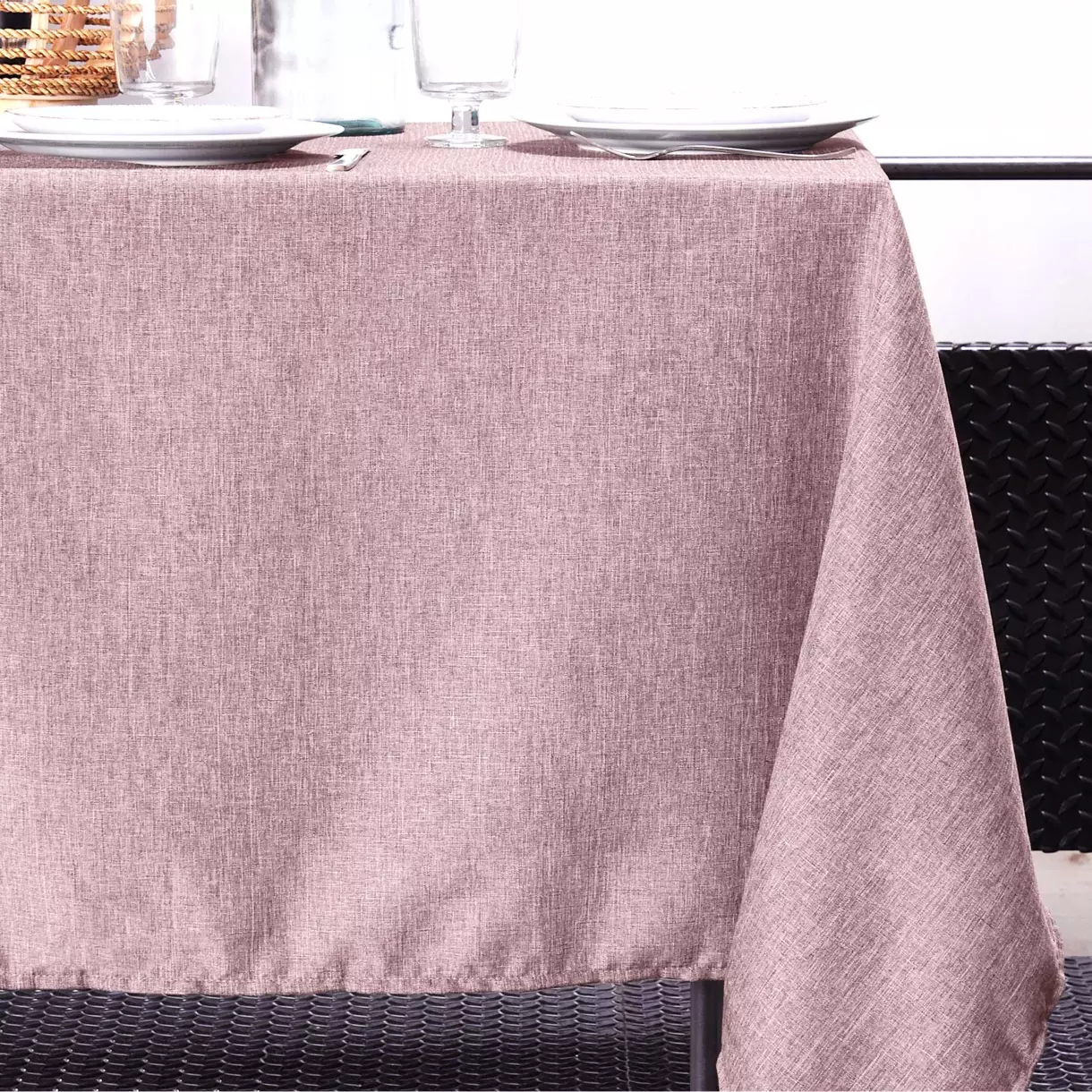 Mantel rectangular (L240 cm) Bea Rosa palo 1