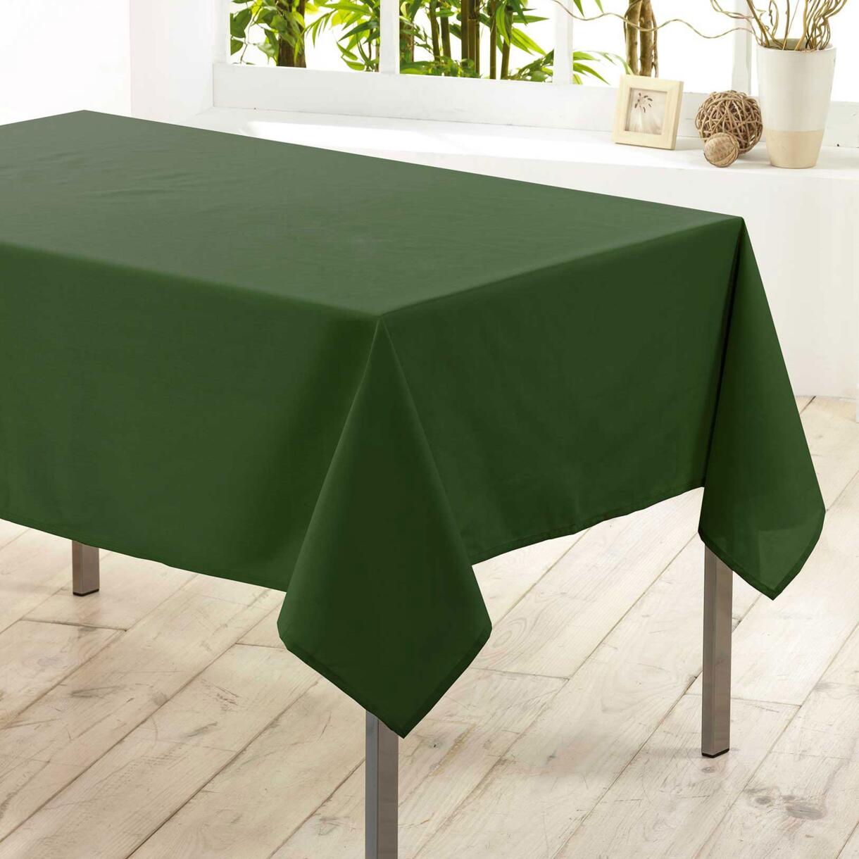 Tafelkleed rechthoekig (L250 cm) Essentiel Kaki groen 1