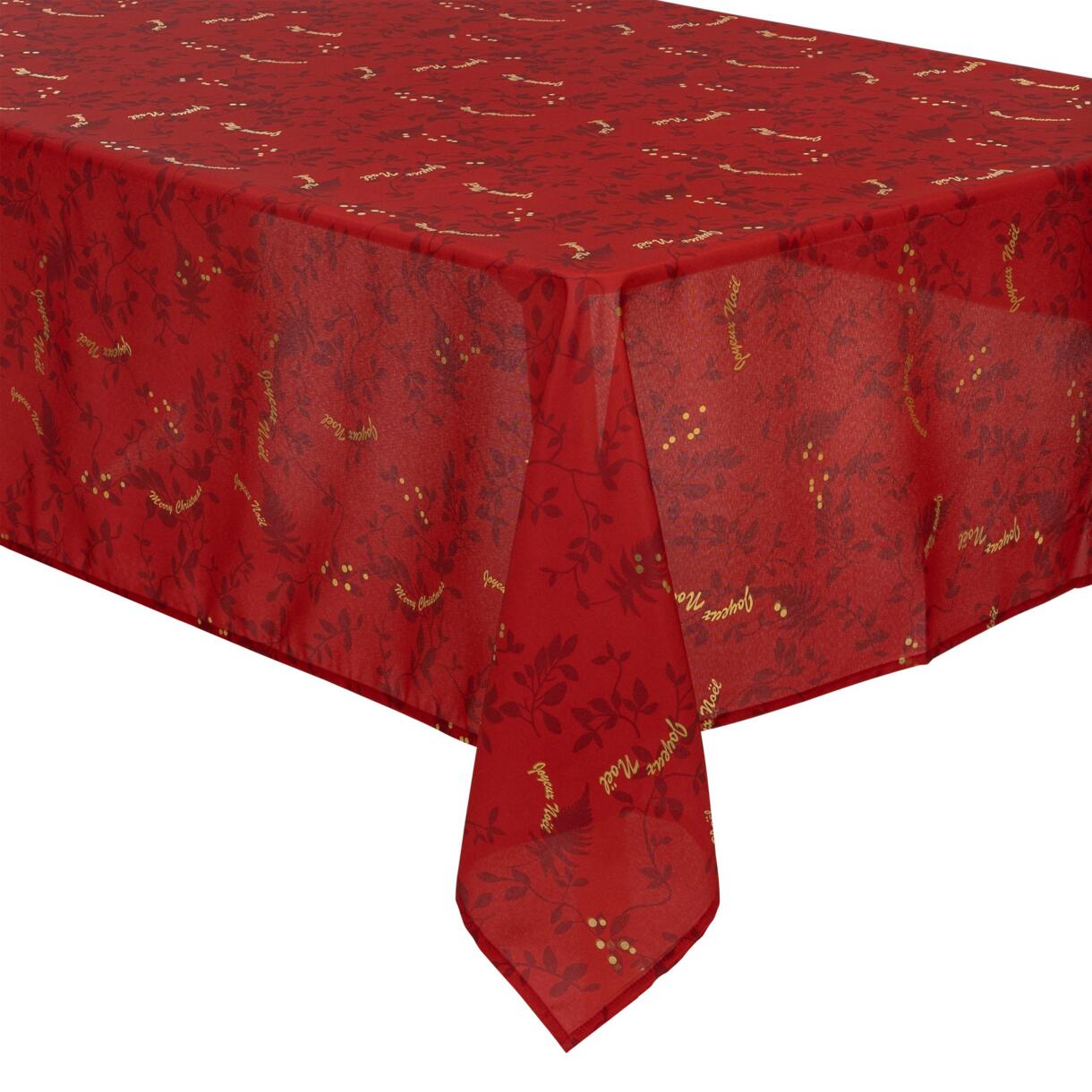 Tischdecke fleckenabweisend  L360 cm Rot 1