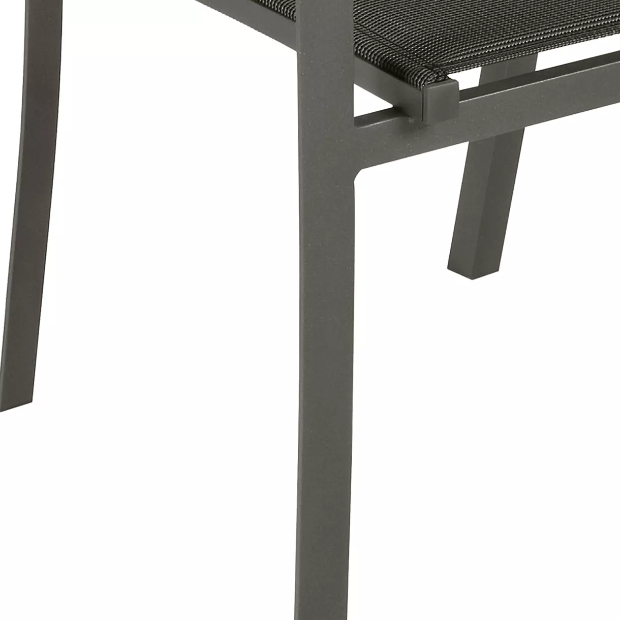 Fauteuil de jardin alu empilable Allure - Taupe speculoos/Praline 6