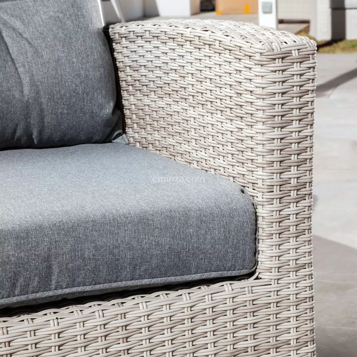 Conjunto de jardín esquinero Tivoli Gris - 7 plazas