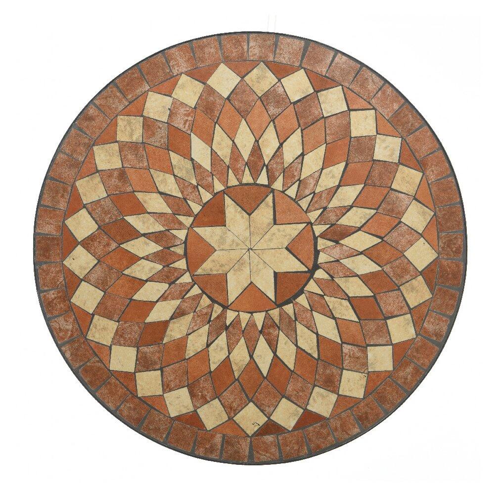 Silla bistro Andorra mosaico marrón 6