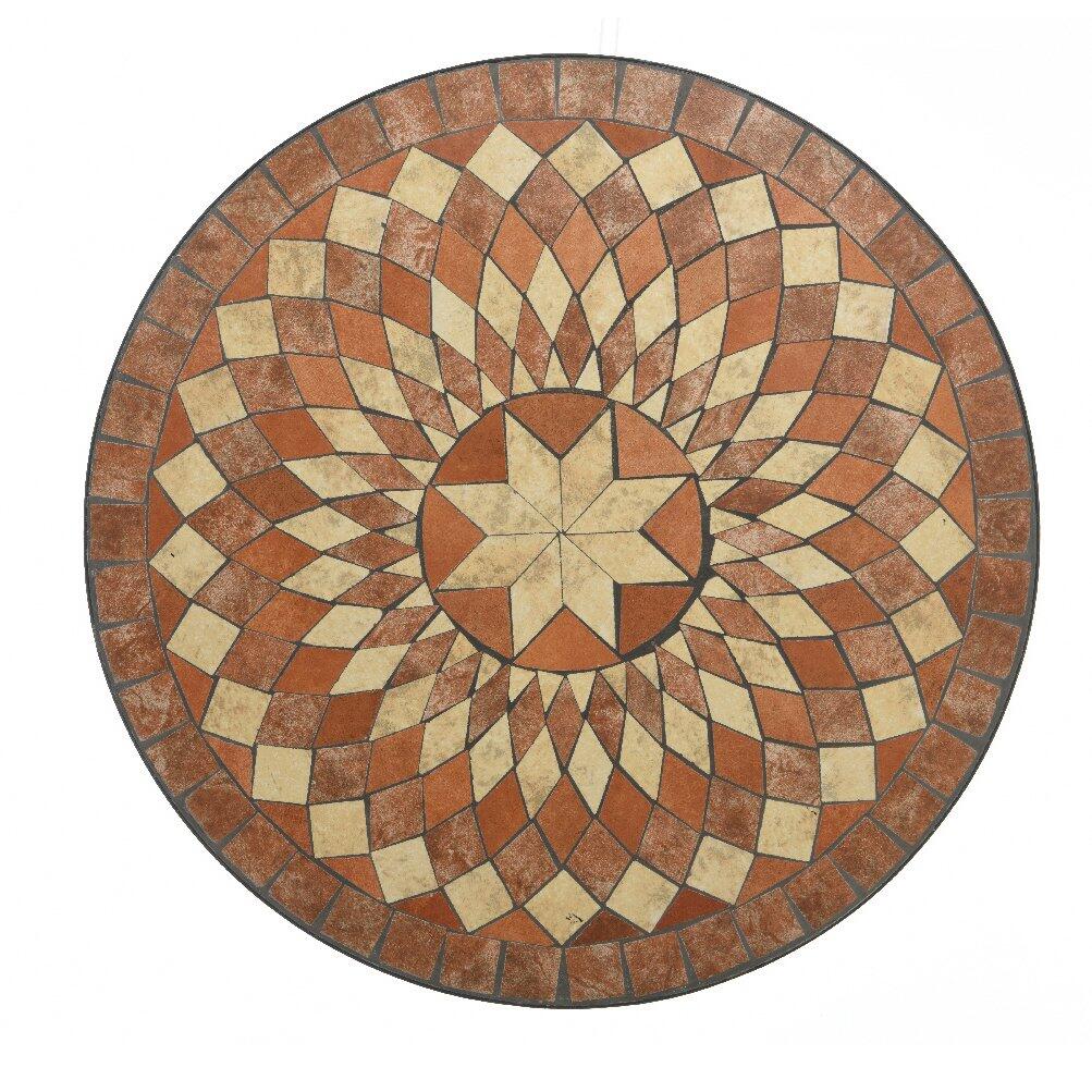 Mesa bistro Andorra mosaico marrón 6