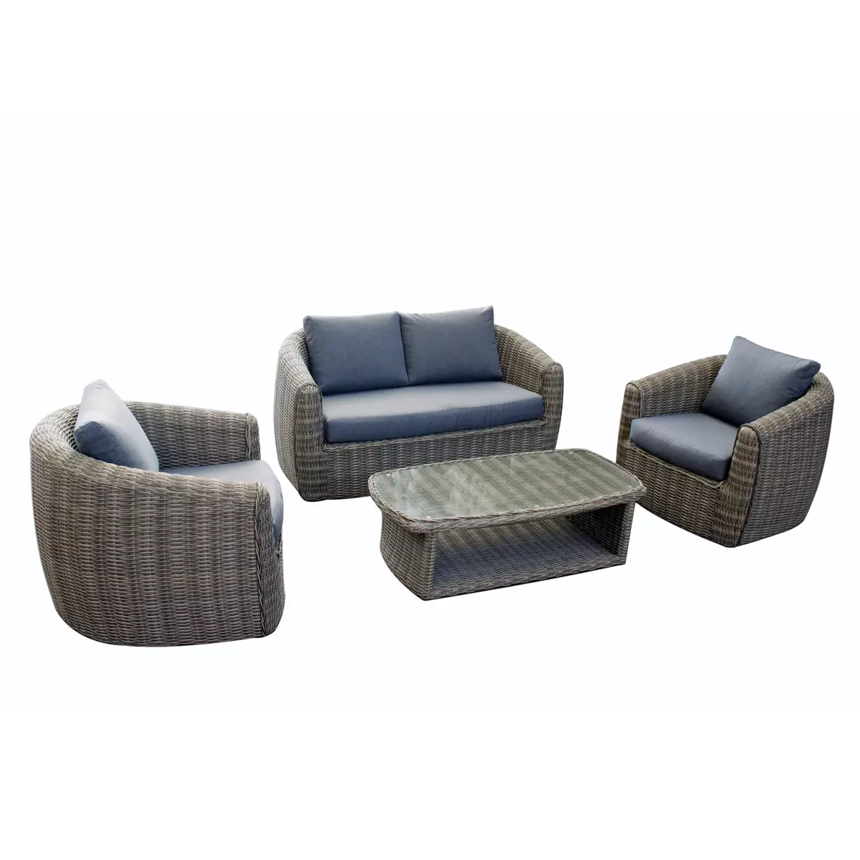 Loungeset Merida Grijs - 4 zitplaatsen 6