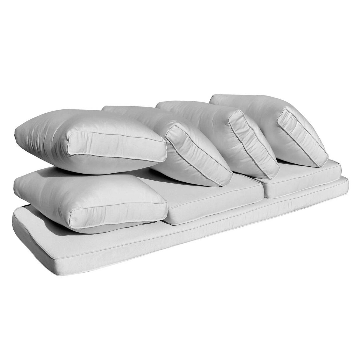 Vervangende kussens voor loungeset Calvi 5 zitplaatsen - licht grijs 1