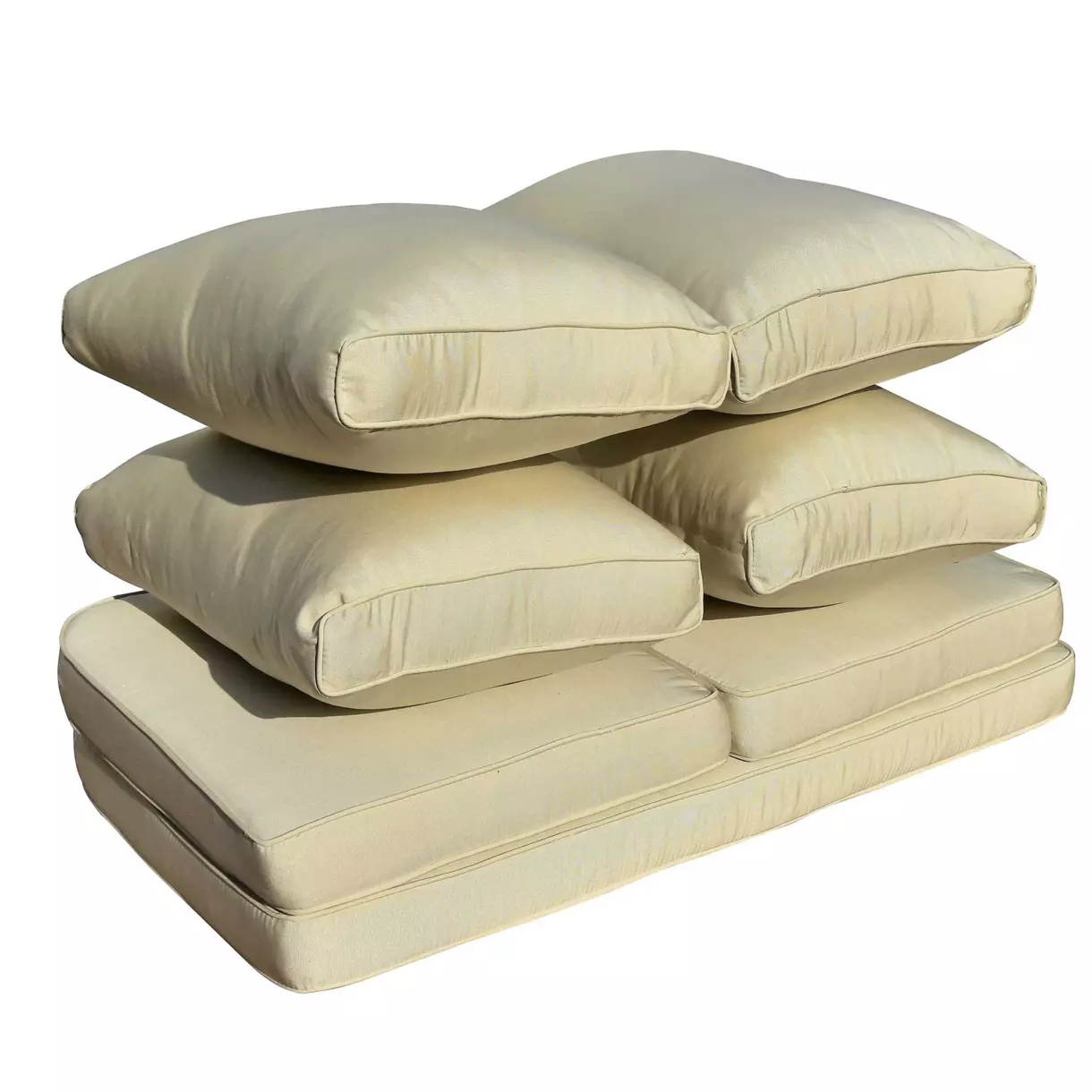 Coussins de remplacement pour salon de jardin Calvi 4 places - Beige 1