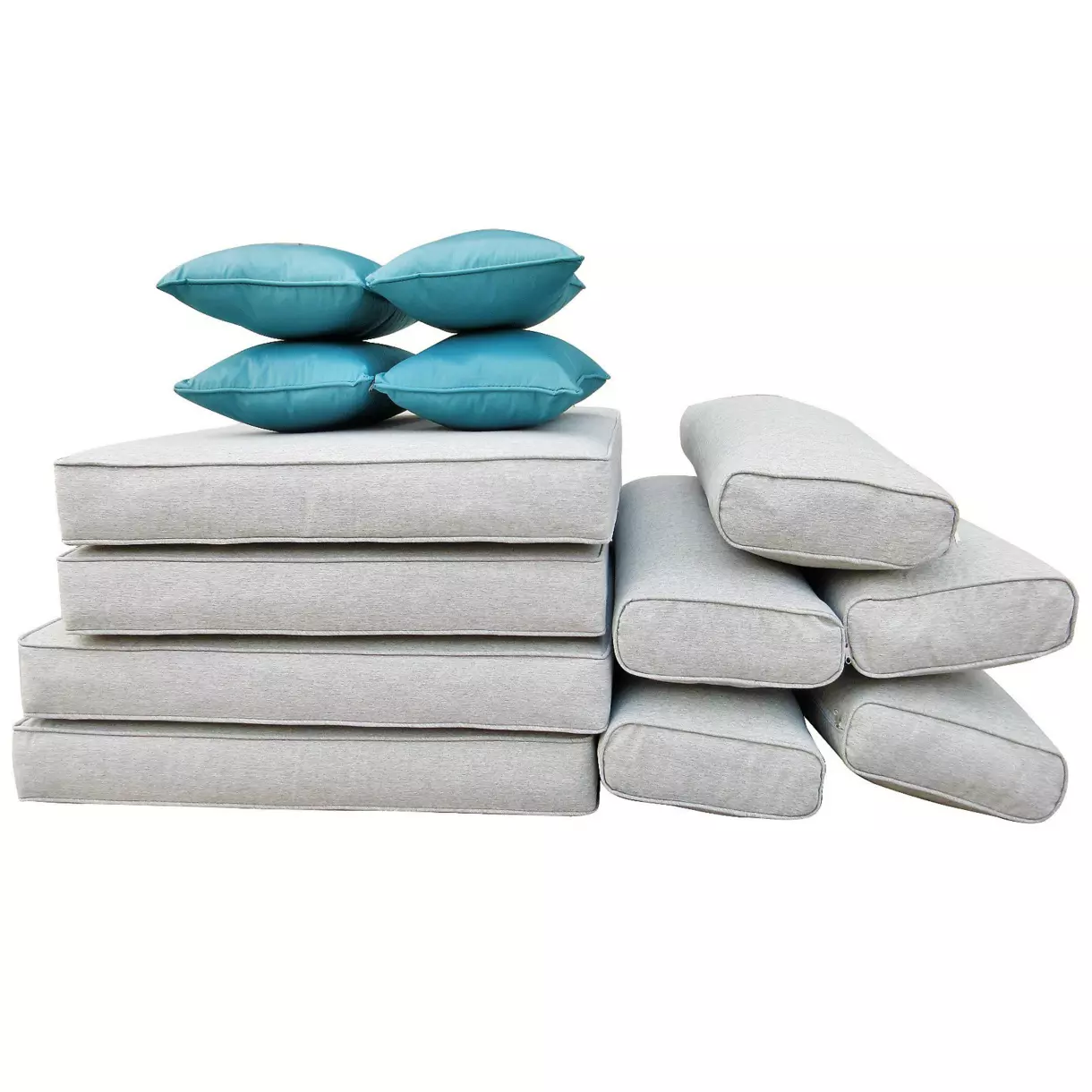 Coussins de remplacement pour salon de jardin Palma - Gris 1