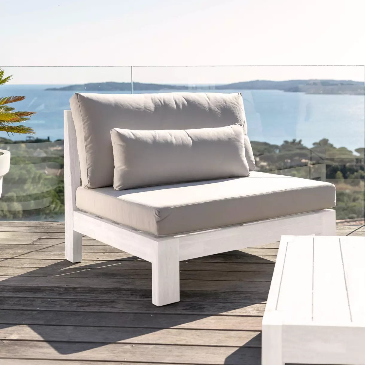 Sillón de jardín Borneo - Blanco 1