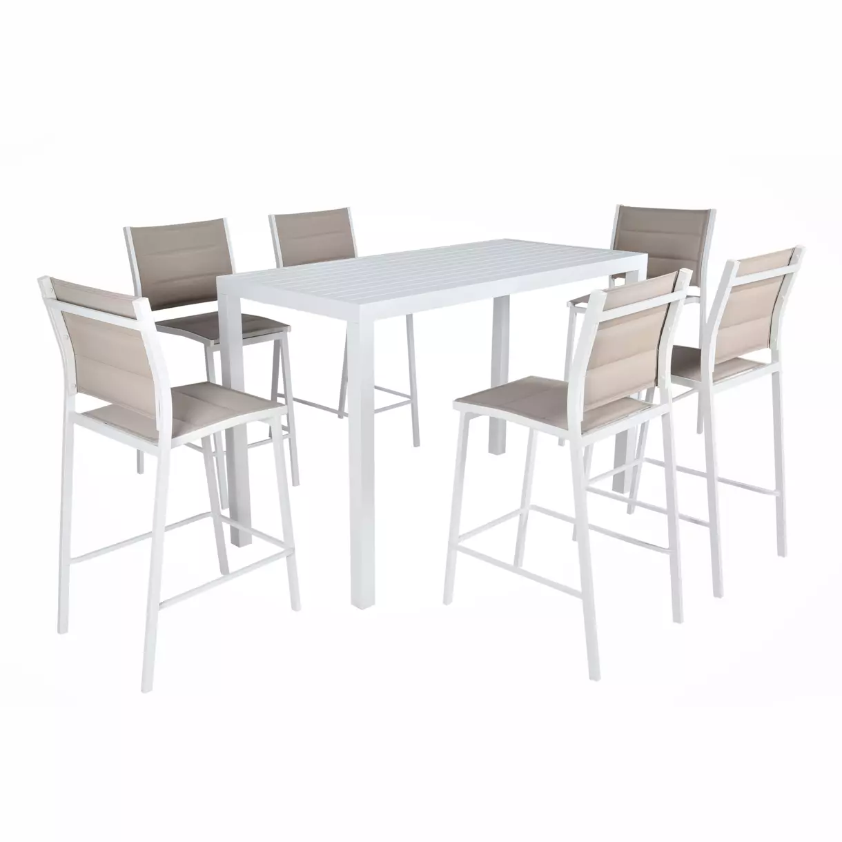 Mesa alta Aluminio Murano - Blanco 7