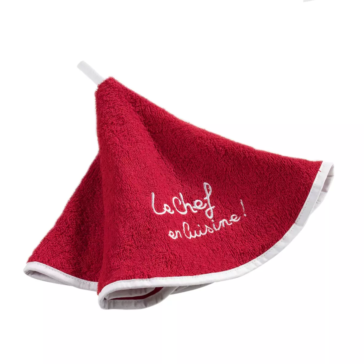 Toalla de cocina  bordada Cuistot Rojo 1