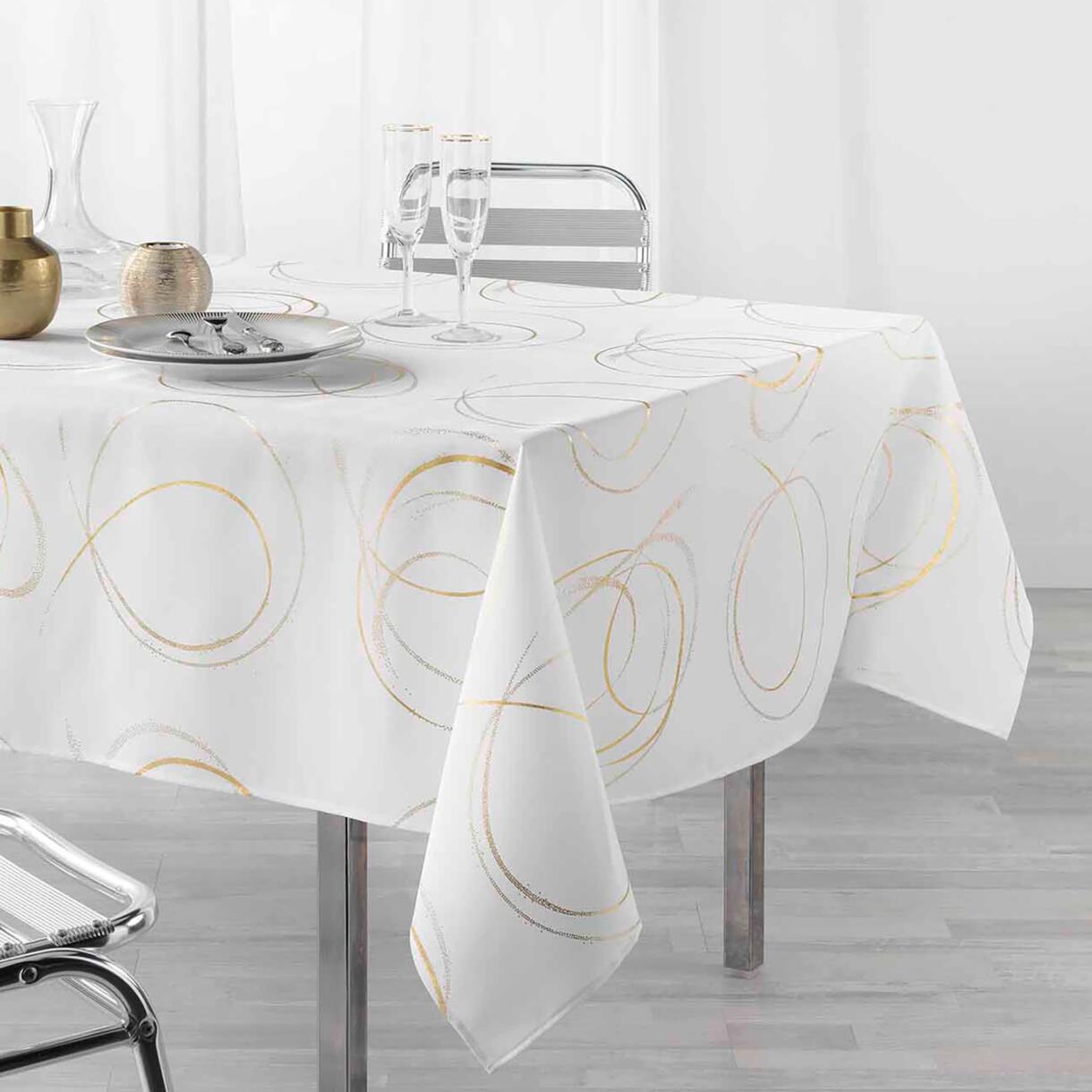 Nappe rectangulaire (L240 cm) Bully Blanche 1