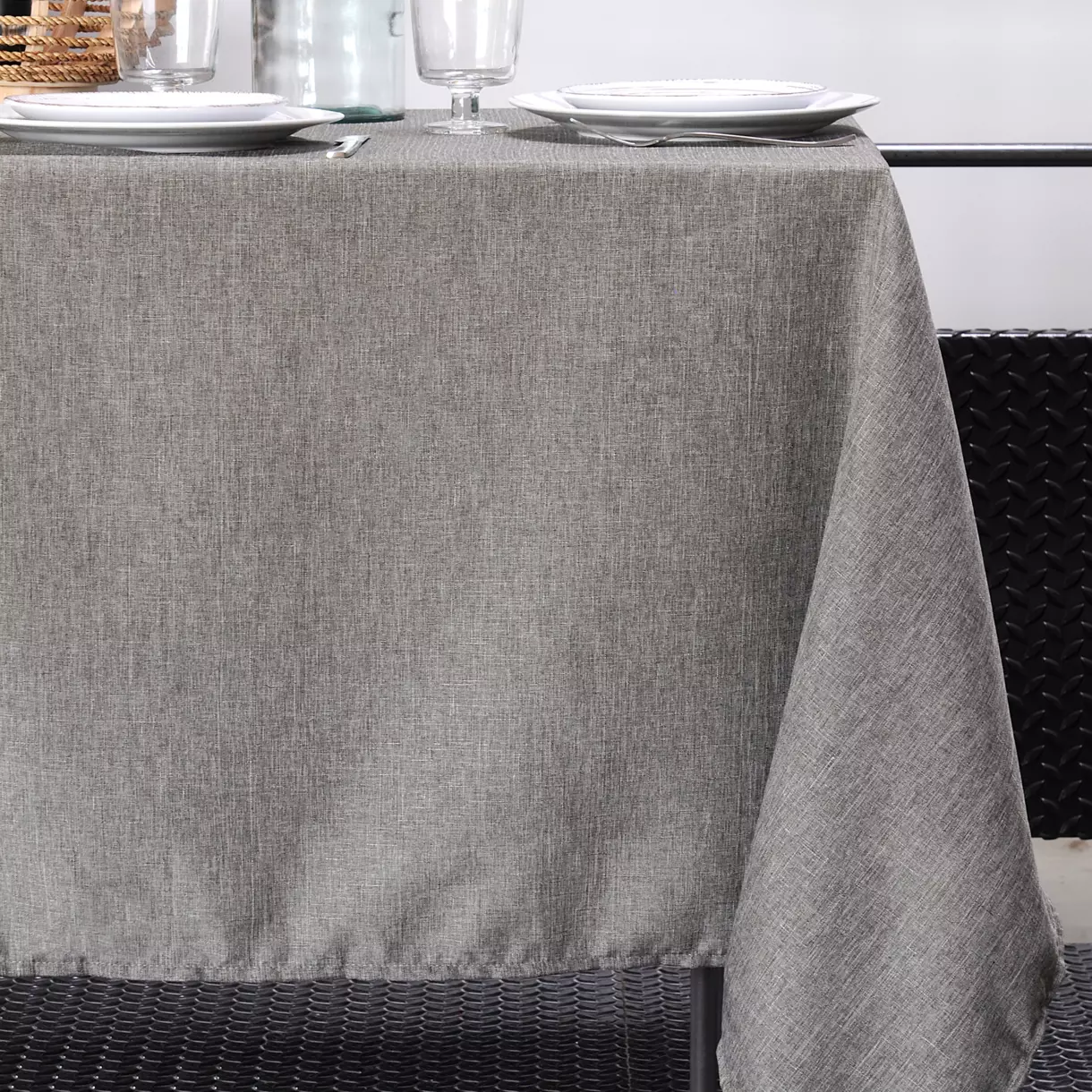 Mantel rectangular (L200 cm) Bea Topo 1