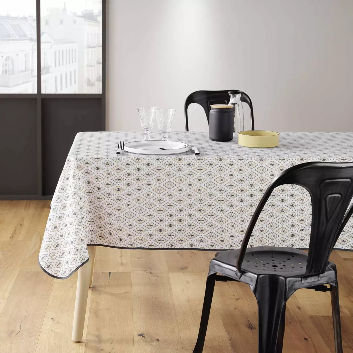 Mantel rectangular anti manchas (240 cm) Oroicia Blanco 1