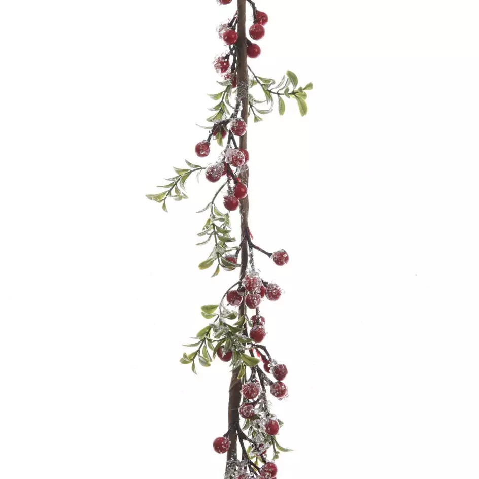Guirlande garnie Houx Rouge 1