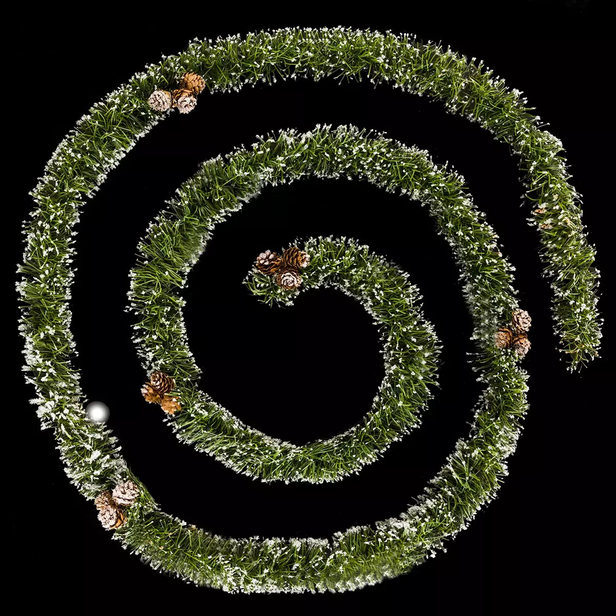 Guirlande de feuilles givrées 1