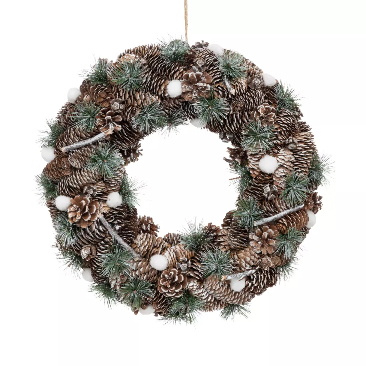 Corona di Natale decorata Naturalia 1