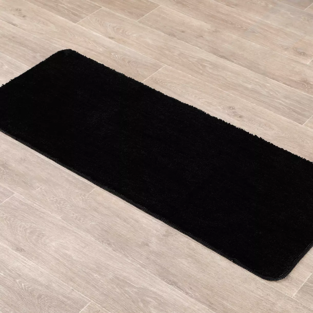Tapis de bain microfibre (120 cm) Hiro Noir 1