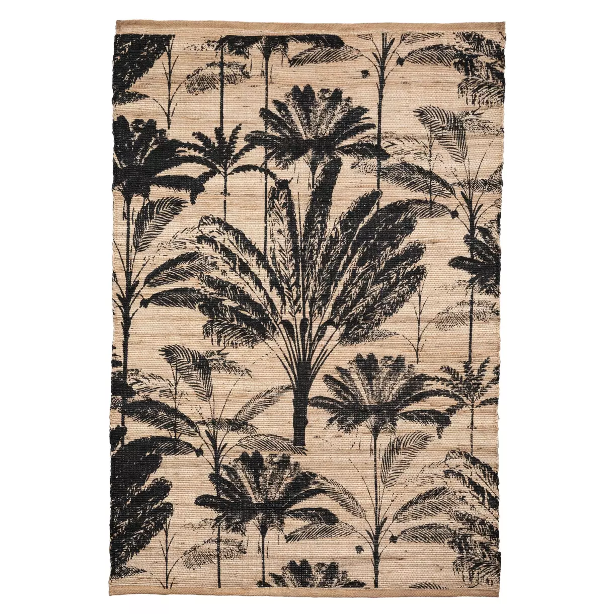Tapis jute (170 cm) Tropik Noir 1