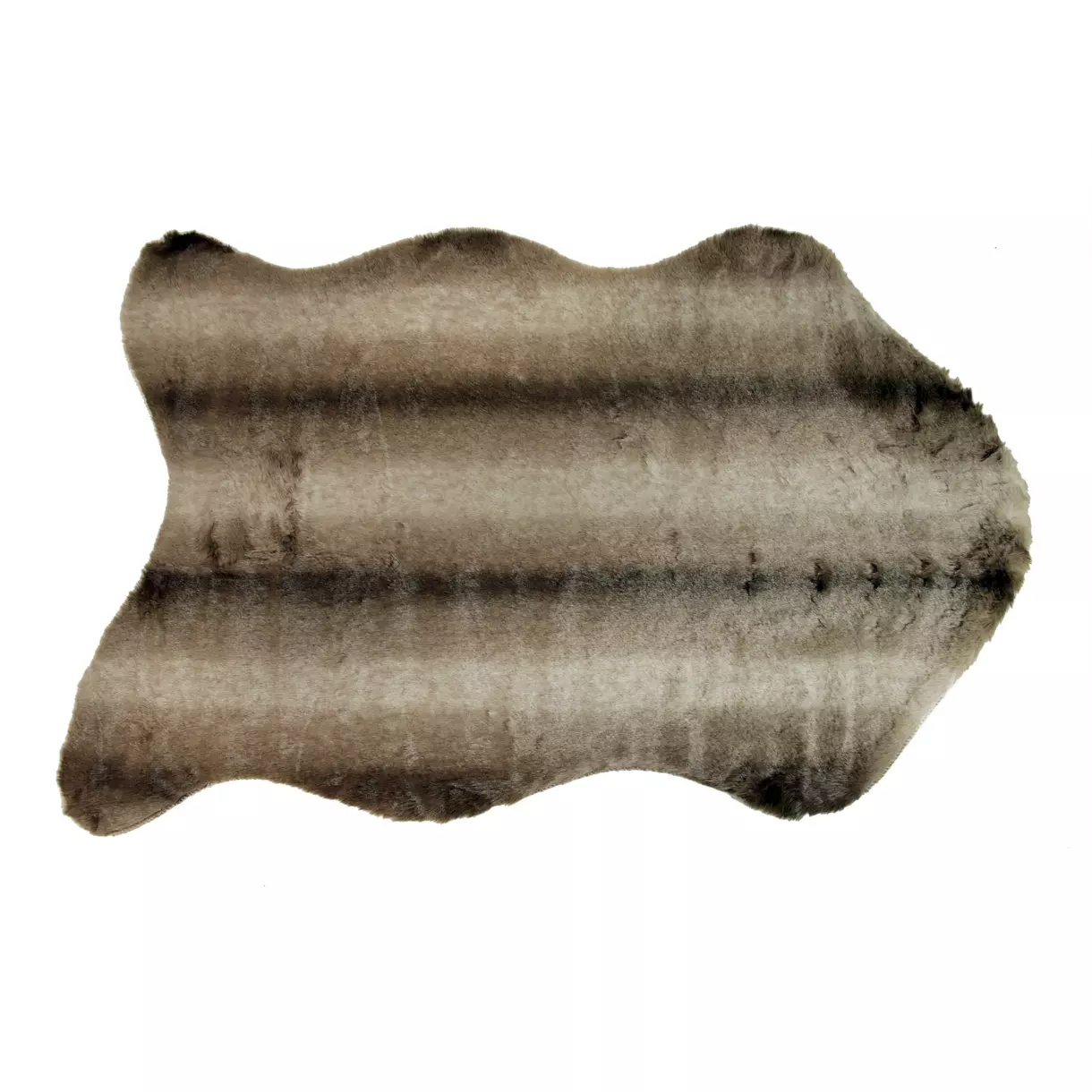 Tapis fausse fourrure (90 cm) Grizzli Marron 1