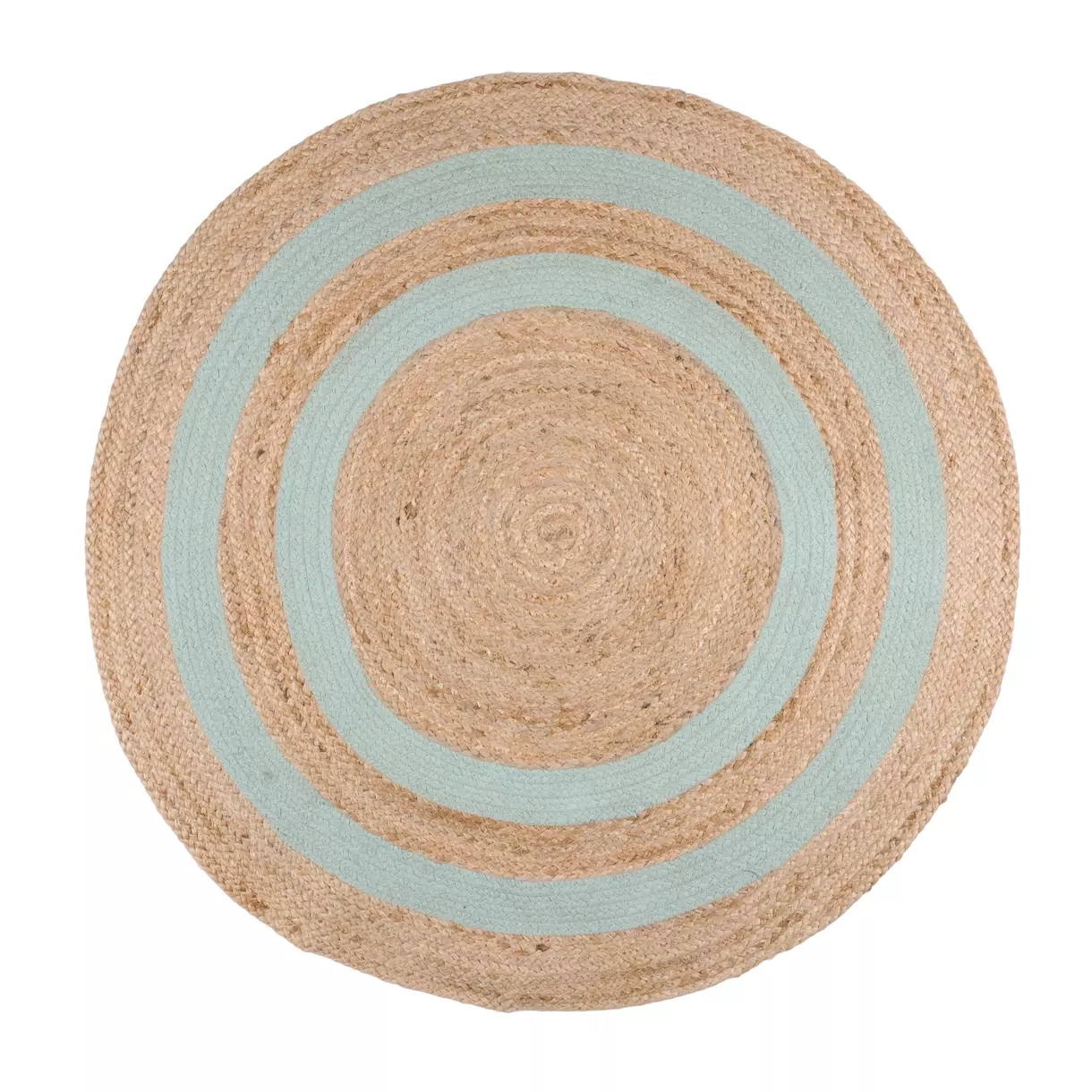 Alfombra yute (90 cm) Maori Azul aqua 1