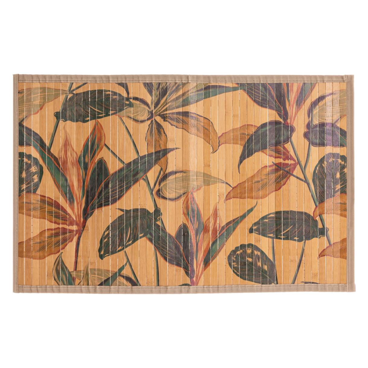Vloerkleed latjes bamboe (80 cm) Palawan Bruin 1