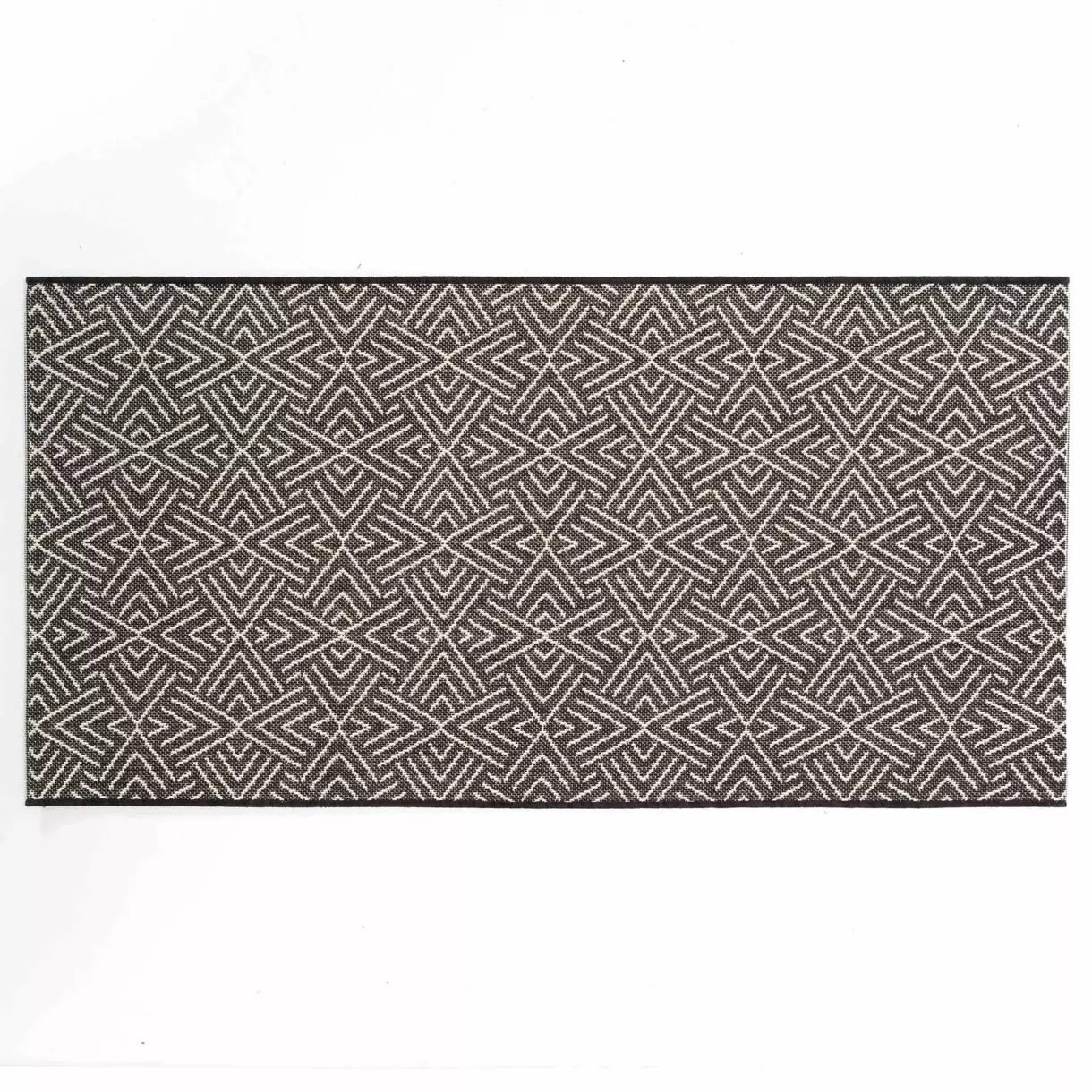 Vloerkleed (150 cm) Aztek Zwart