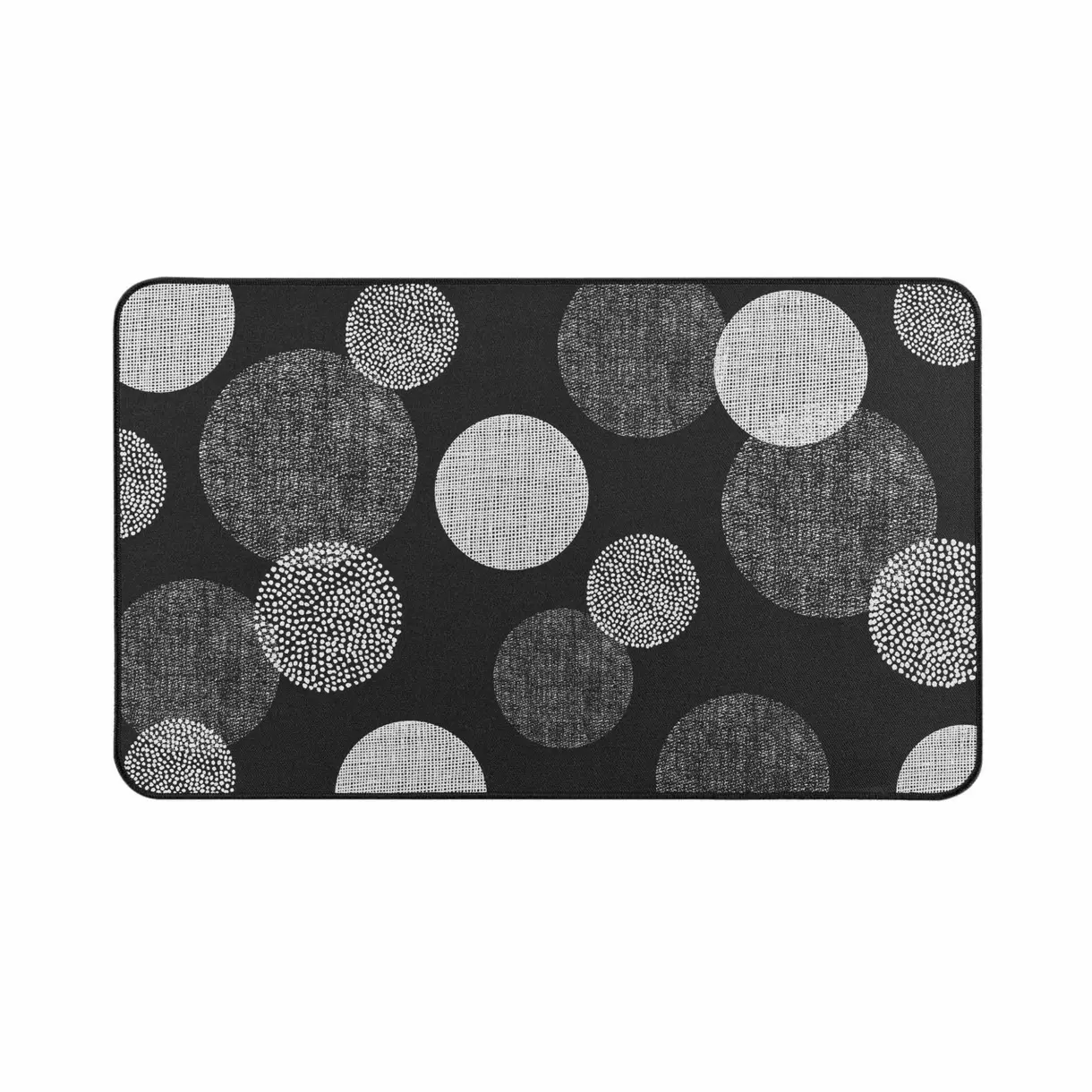 Alfombra multiusos (75 cm) Oxana Negro 1