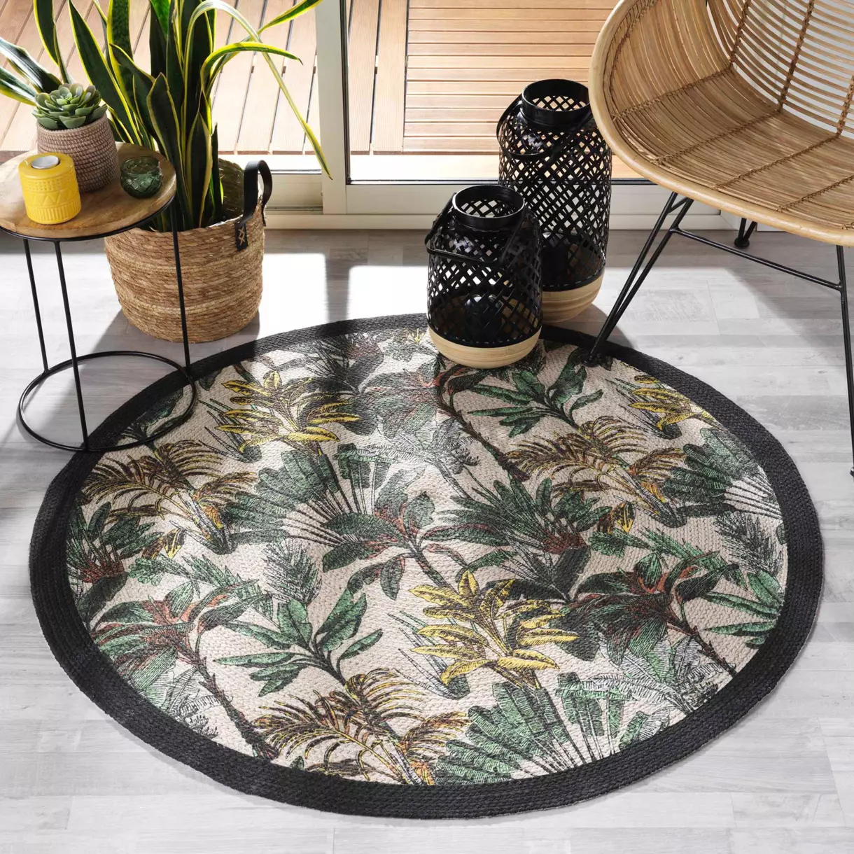 Tapis (120 cm) Balinesia Vert 1