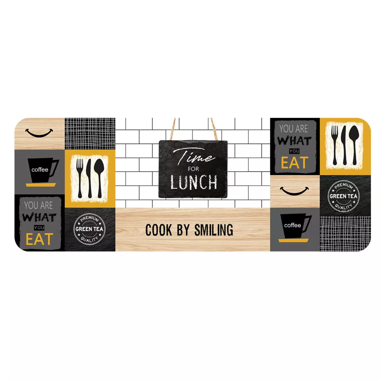 Tapis de cuisine (120 cm) Arrina Jaune 1