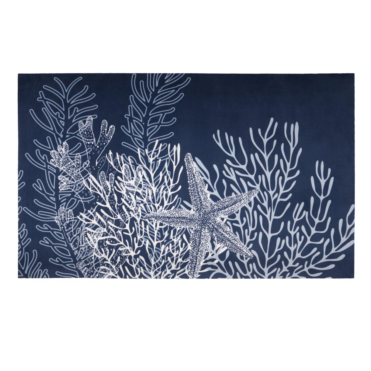 Tappeto antiscivolo (75 cm) Carnac Blu marine 1