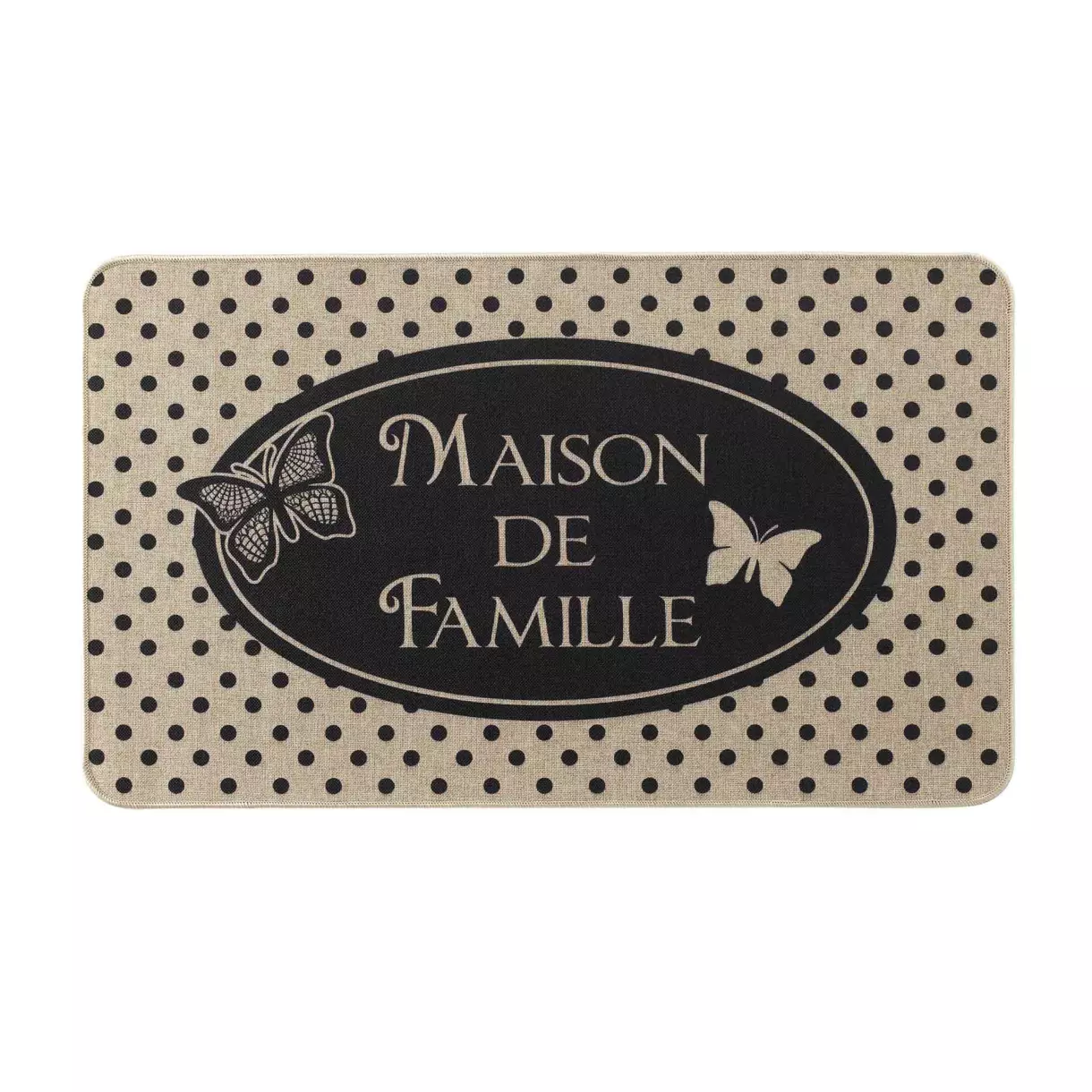 Tapis d'entrée antidérapant (75 cm) Maisonnée Noir 1