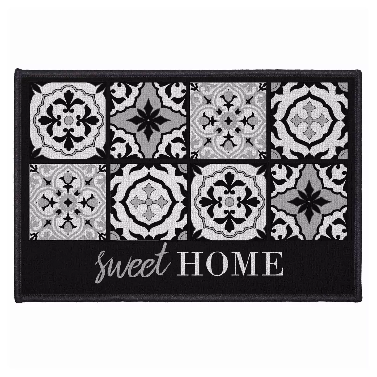 Tapis multi-usage (60 cm) Alfama Noir 1