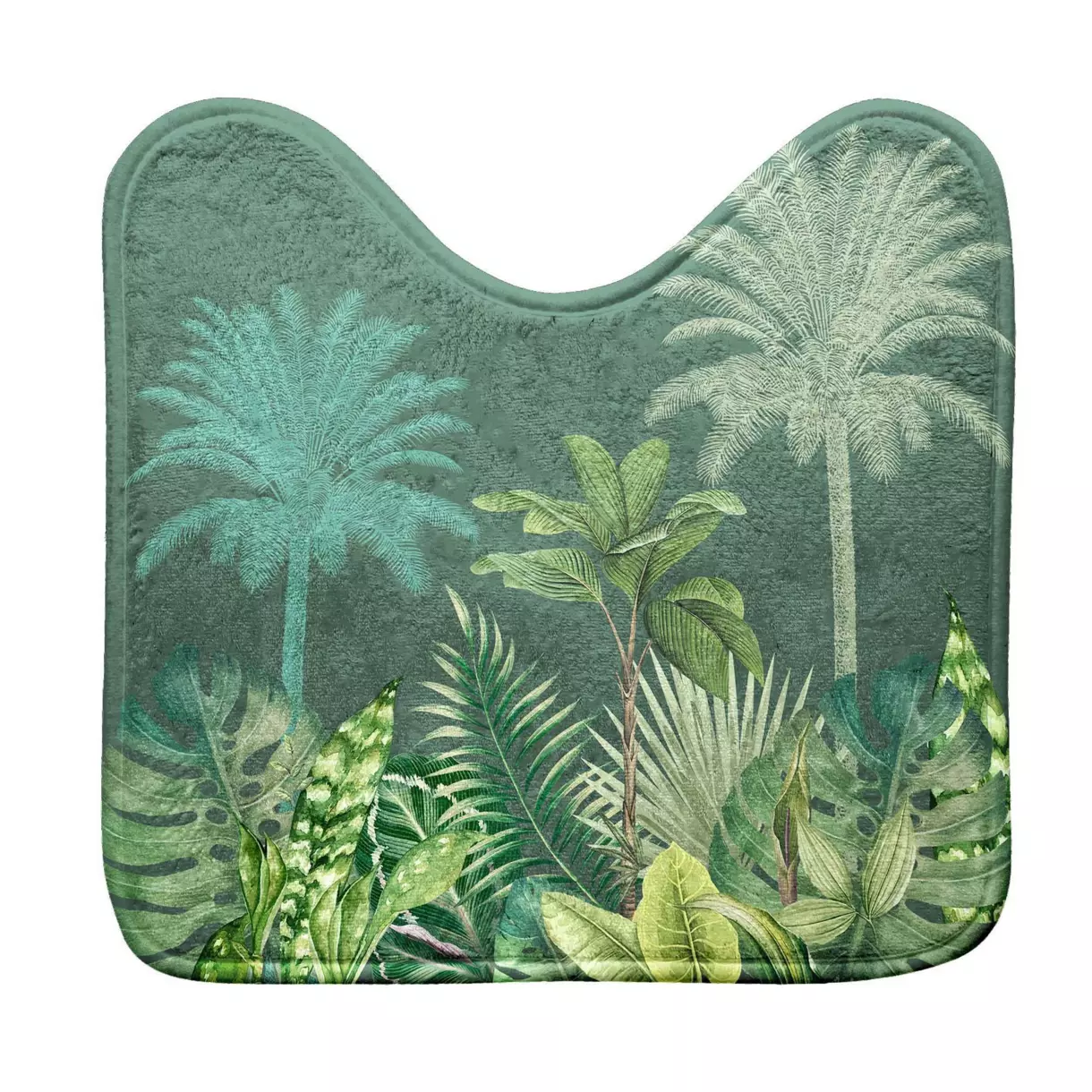 Alfombra contorno inodoro Vagabonde Verde 1