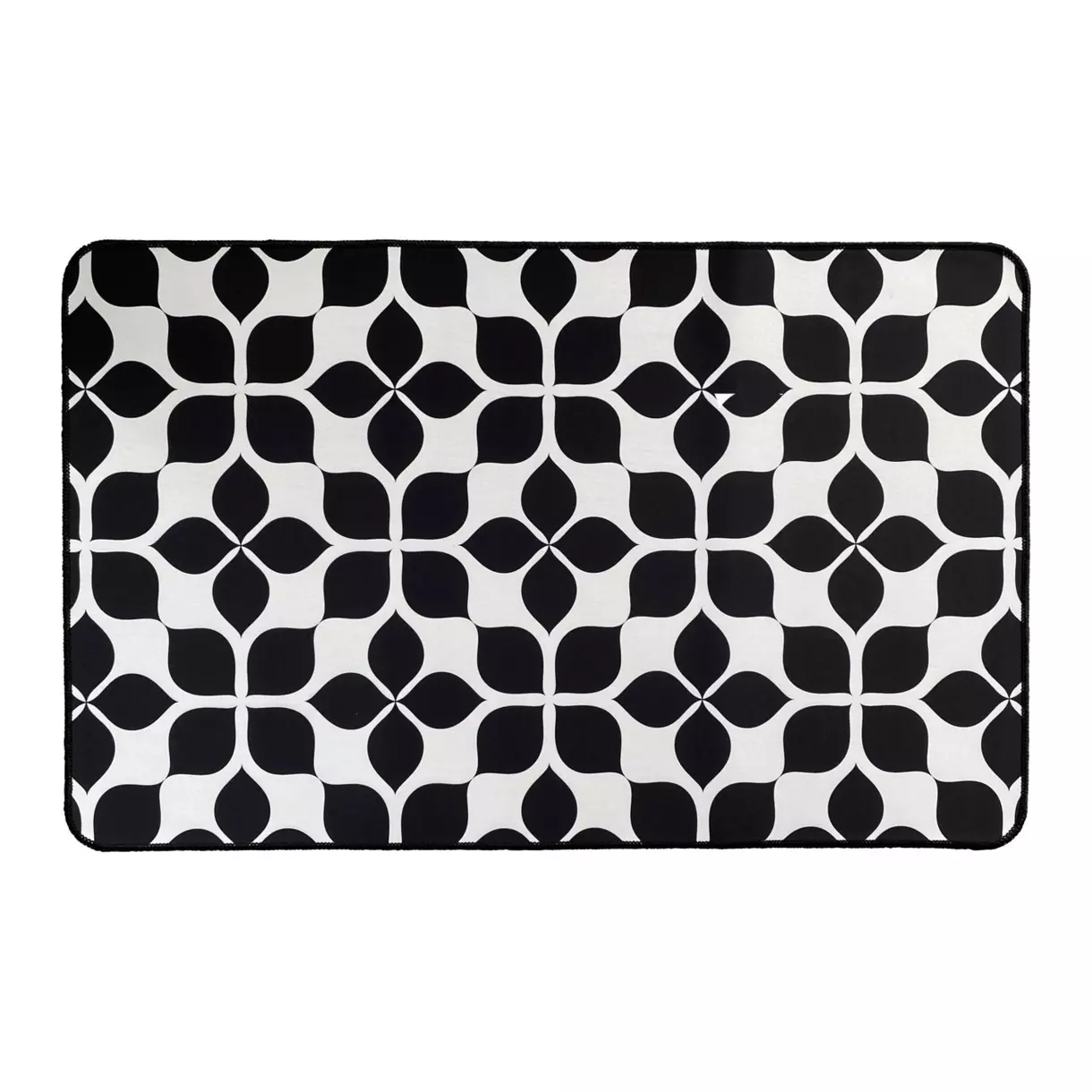 Alfombra para la entrada en caucho (80 cm) Martha Negro 1