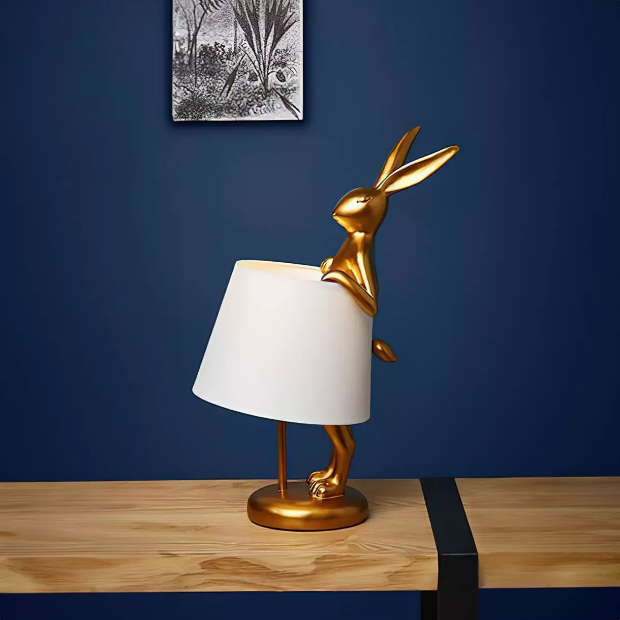 Tafellamp Lapin Goudkleurig 1