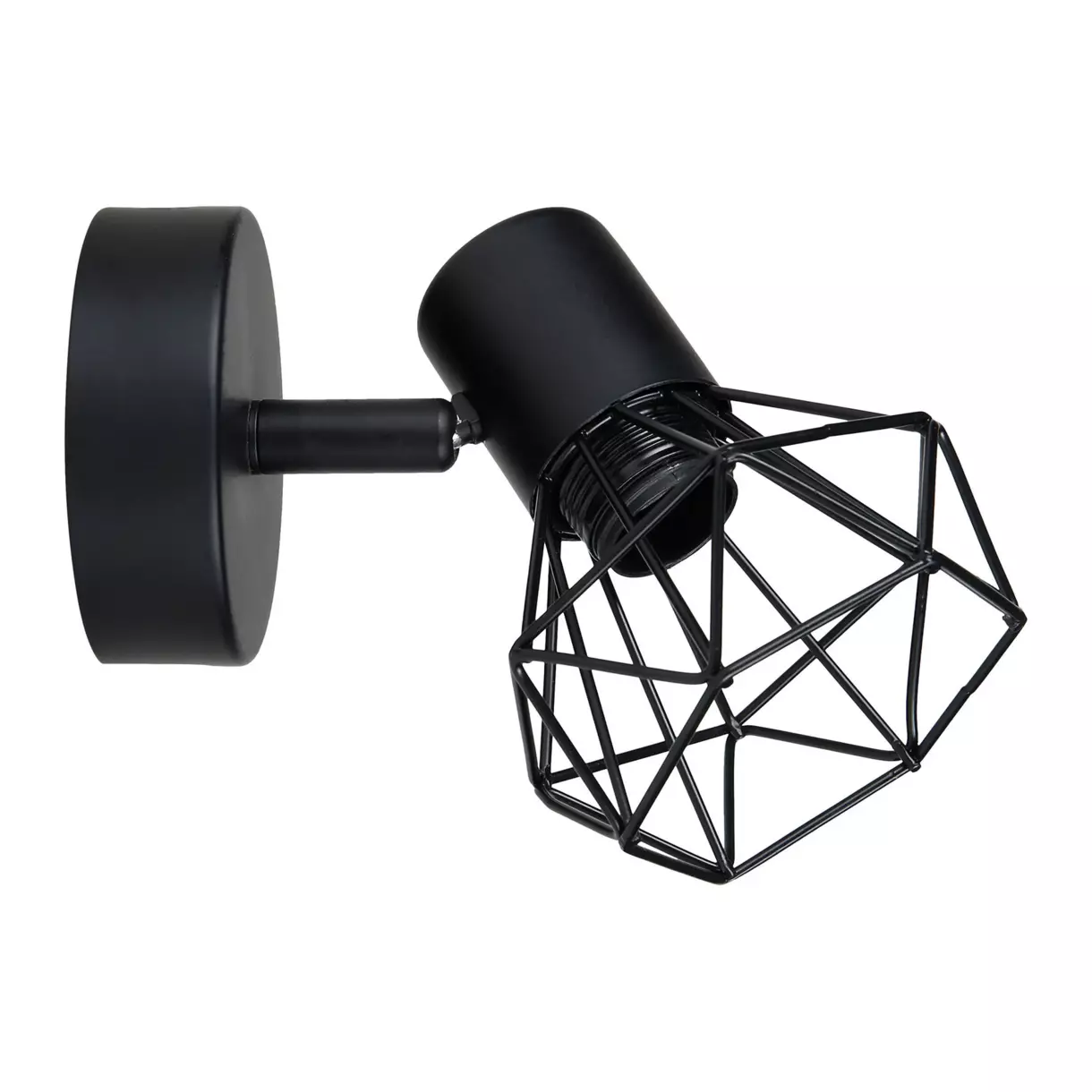 Wandleuchte Diamant Schwarz 1