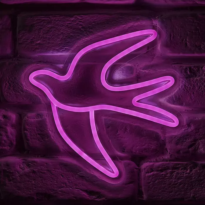 Panel luminoso neón Hirondelle Rosa USB 1