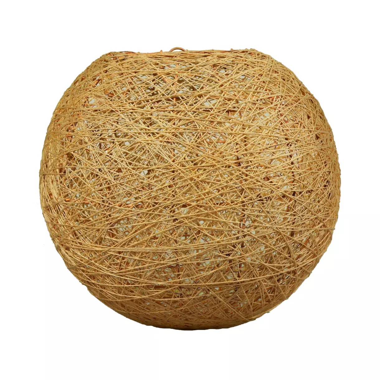 Suspension redonda (D20 cm) Atlas Amarillo azafrán 1