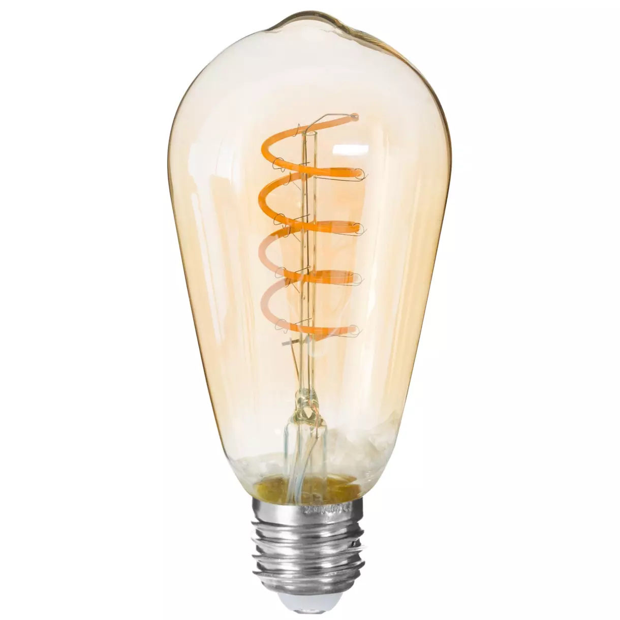 Ampoule lumineuse Larme torsadée Ambre 1
