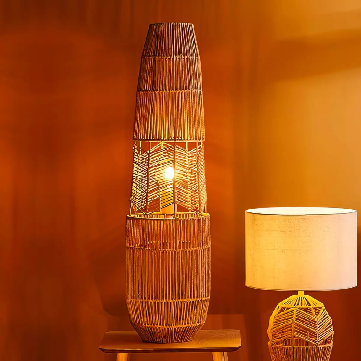 Lampadaire Ajay Naturel 1