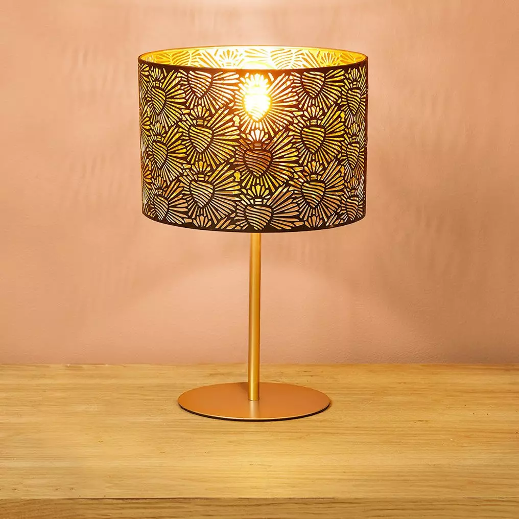 Lámpara de mesa Corazon Negro 1