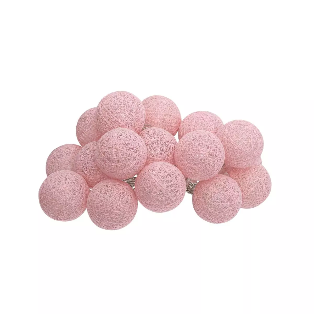 Ghirlanda Maribel Rosa chiaro 16 palline 1